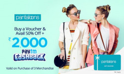 Paytm : Upto 2000 Cashback On Pantaloons Vouchers