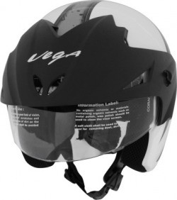 Vega Cruiser W/P Arrows Motorsports Helmet(Silver, White)