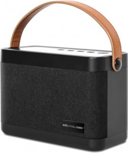SoundLogic BLOQ Portable Stereo Speaker 12 W Bluetooth  Speaker(Black, Stereo Channel)