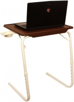 Multi-Table Plastic Portable Laptop Table(Finish Color - Brown)