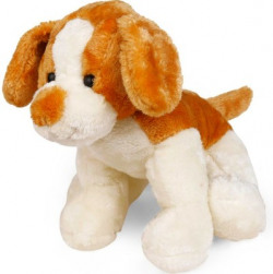 Mofaro Dog Soft Plush Baby Puppy Soft Toy Kutta  - 32 cm(Brown, White, Orange)