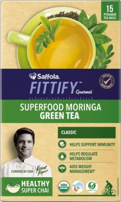 Saffola Fittify Gourmet Classic Green Tea Box(37.5 g)