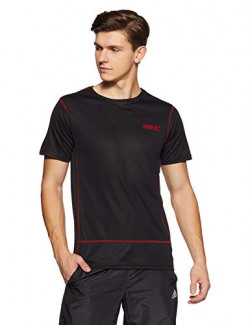 RJCo Men's Solid Regular Fit T-Shirt (RJMT1001A_Black_M)