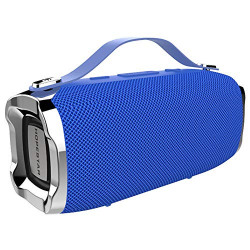 M²E Hopestar H36 Mini Wireless Bluetooth Portable Speaker with HD Sound and Booming Bass Music Player Waterproof Power Bank TF Card FM Radio (Blue)