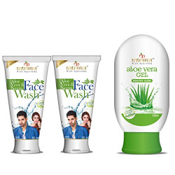Nutramantra Face Therapy (Aloe Vera and Neem Face wash, 2x50ml + Aloevera Gel, 125ml)