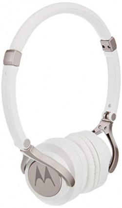 Motorola Pulse 2 On Ear Wired Headphone (White)