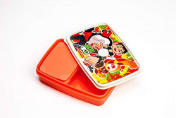 Signoraware Easy Lunch Box (Ben10 Orange), 150ml+850ml, Set of 2, Peach