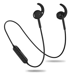 PTron Avento Pro Bluetooth Headphone v5.0 with TF Card Reader Slot Sports Earbuds Earphone Bluetooth Headset with Mic (Black)