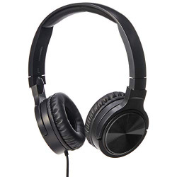 AmazonBasics Lightweight On-Ear Headphones - Black