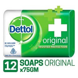 Dettol Original Soap - 75 g (Pack of 12)
