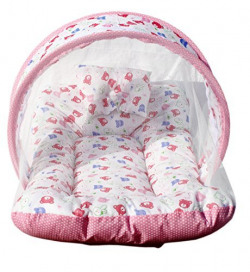 Amardeep and Co Toddler Mattress with Mosquito Net (Pink) - MT-01-Pink