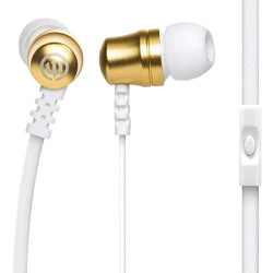 Wicked Audio WI-1053 Drive 1000cc in-Ear Headphones with mic (Gold)