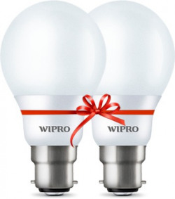 Wipro 7 W Standard B22 LED Bulb(Yellow, Pack of 2)