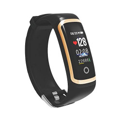 SOULFIT Amaze HR with Blood Pressure Monitoring, Sleep Analysis,OLED Display Activity Tracker Smart Band (Black) with Integrated USB Charger (No Separate Charger Required) - 1 Year Warranty