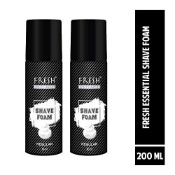 Fresh Essential Shave Foam - Regular, 50 ml (Pack of 2)