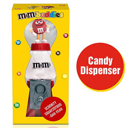 M&M's Round Candy Dispenser Toy 15cm Diwali Gift Pack with Milk Chocolate Candies, 45g, 173 g