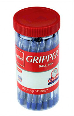 Cello Gripper Ball Pen - 25 pens Jar (Blue)