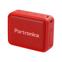 Portronics Dynamo Bluetooth 5.0 Portable Stereo Speaker with TWS, USB Music & FM Music and Clear Bass Sound, 5W, Red
