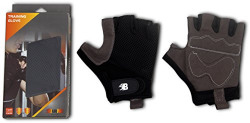 Burn Training Gloves, Large (Black/Grey)