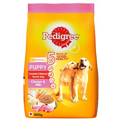 Pedigree Puppy Dry Dog Food, Chicken & Milk, 400g Pack
