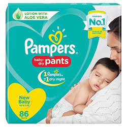 Pampers New Diapers Pants, New Baby, 86 Count