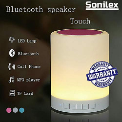 COMBODECK LED Touch Lamp Bluetooth Speaker, Wireless HiFi Speaker Light, USB Rechargeable Portable with TWS for Party Festival Camping, Different Lighting Modes