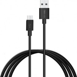 Portronics POR-654 Konnect Core 1M 1 m Micro USB Cable  (Compatible with All Phones for Micro USB Devices, Black, Sync and Charge Cable)