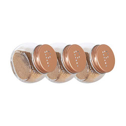 Soogo Glass Jar Set with Lid, 50ml, 3-Pieces, Transparent