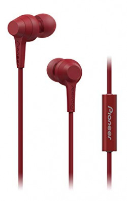 Pioneer Fully Enclosed Dynamic SE-C1T Red in-Ear Headphones (Bordeaux Red)
