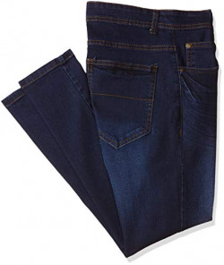 ABOF Men's Slim Fit Jeans (BOS19AMCWJS1010250_Dark Wash_34)
