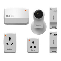 OAKTER Smart Home & Intelli-Cam Kit (Smart Plugs, Quadra Smart Box and Oakview Smart Camera)