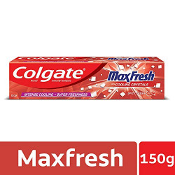 Colgate MaxFresh Anticavity Gel Toothpaste, Spicy Fresh - 150gm