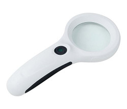 Proskit MA-019 Iron LED Light Magnifier with Currency Detecting Function (White)