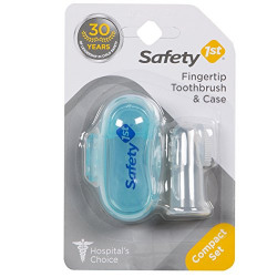 Safety 1st Fingertip Toothbrush and Case, Multicolor