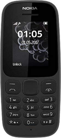(Renewed) Nokia 105 (Black)