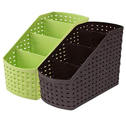 Kuber Industries Compact 2 Piece Plastic Storage Basket (CTKTC5268)