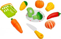 Sunshine Gifting Realistic Sliceable 8 Pcs Vegetables Cutting Play Toy Set, Box Packing