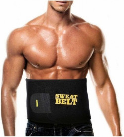 Shivaay Trading Co. Body Slimming Slim Sweat Belt For Women, Men Slimming Belt(Black)