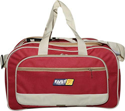 FAST FASHION Polyester Lightweight 40 L Travel Duffel Bag (Red)