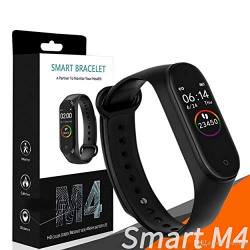 POPPEY M3 Smart Band Fitness Tracker Watch Heart Rate with Activity Tracker Waterproof Body Functions Like Steps Counter, Calorie Counter, Blood Pressure, Heart Rate Monitor LED Touchscreen