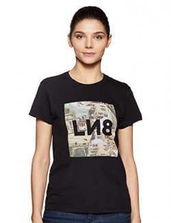 Levi's Women's graphic print Regular Fit T-Shirt (58754-0000_Black_S)
