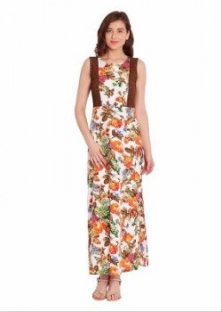 The Vanca Women Fit and Flare Multicolor Dress