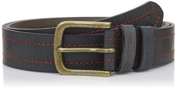 United Colors of Benetton Men's Leather Belt (0IP6BC40DK05I-203_Navy_36)