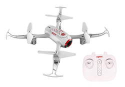 Toy House Syma FPV Realtime 2 Speed Gyro 2.4GHz 4Ch Remote Control Drone, White