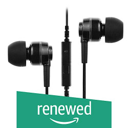 (Renewed) Soundmagic ES18S in-Ear Headphones with Mic (Black/Silver)