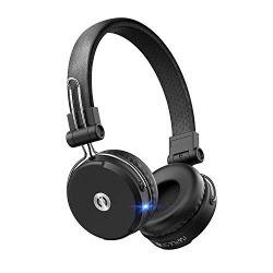 MuveAcoustics Impulse2PRO Wireless On-Ear Headphones with Mic and Integrated Controls (Steel Black)