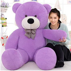 ALISHA TOYS Beautiful & Cute Soft Teddy Bear for Girls for Gifts / Birthday / Valentines (Purple) - 2 feet (60 cm)