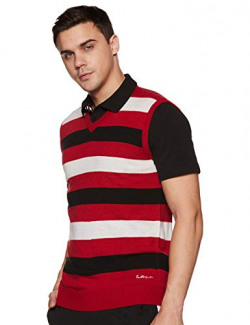 Red Tape Men's Sweater (RWH6208A-XXL_Red White_XXL)