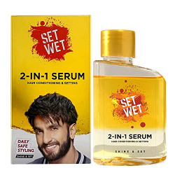 Set Wet 2-In-1 Serum, Shine & Set (Hair Serum For Men), 100 ml