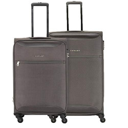 Kamiliant by American Tourister Zaka Polyester 78 cms Grey Softsided Check-in Luggage (KAM ZAKA SP 2 PC SETA - Grey)